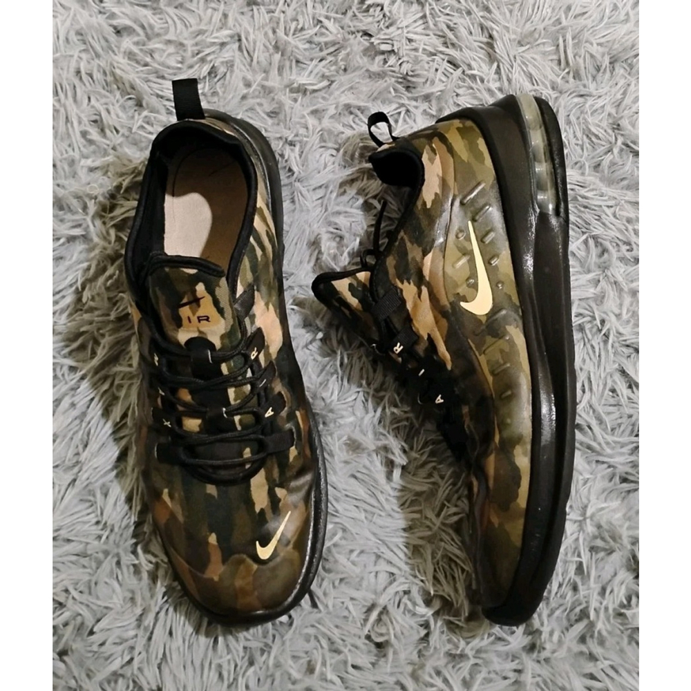 Men’s Nike Air Max AXIS Men Size 12 Camo Black / Mushroom Sneakers AA2148-002